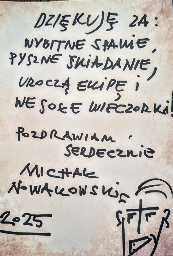 Autograf Michała Nowakowskiego